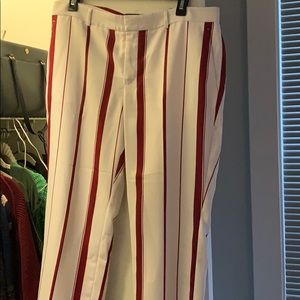 Banana republic striped work pants